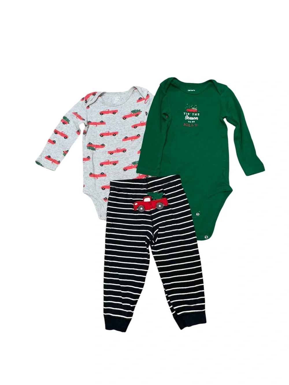 Carters toddler boy Christmas 3 piece set. Size 24m